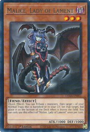 Malice, Lady of Lament (TAMA-EN051) - Rare - 1st Edition - Tactical Masters