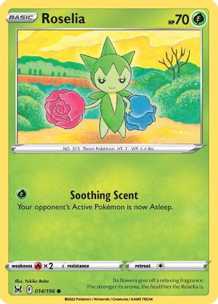 Roselia 14/196  - Common - SWSH11: Lost Origin