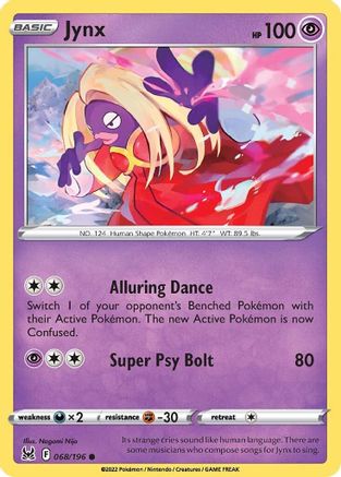 Jynx 68/196  - Common - SWSH11: Lost Origin