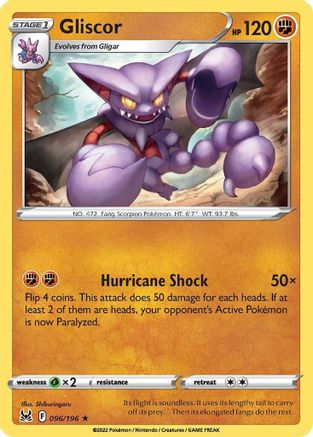 Gliscor 96/196  - Rare - SWSH11: Lost Origin