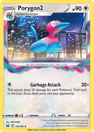 Porygon2 141/196  - Uncommon - SWSH11: Lost Origin