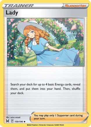 Lady 159/196  - Uncommon - SWSH11: Lost Origin