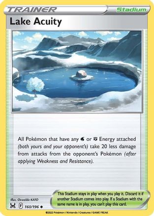 Lake Acuity 160/196  - Uncommon - SWSH11: Lost Origin