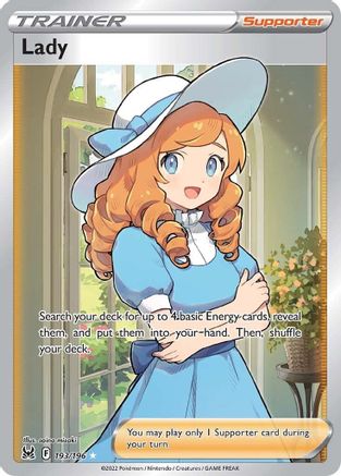 Lady (Full Art) 193/196 Holofoil - Ultra Rare - SWSH11: Lost Origin