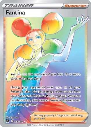 Fantina (Secret) 206/196 Holofoil - Secret Rare - SWSH11: Lost Origin