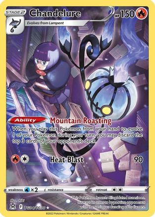 Chandelure TG04/30 Holofoil - Ultra Rare - SWSH11: Lost Origin Trainer Gallery