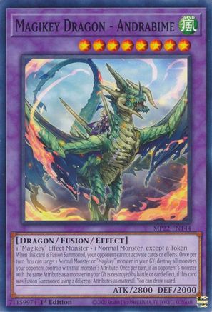Magikey Dragon - Andrabime (MP22-EN144) - Common - 1st Edition - 2022 Tin of the Pharaoh's Gods