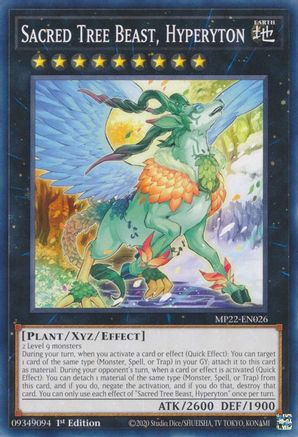 Sacred Tree Beast, Hyperyton (MP22-EN026) - Common - 1st Edition - 2022 Tin of the Pharaoh's Gods