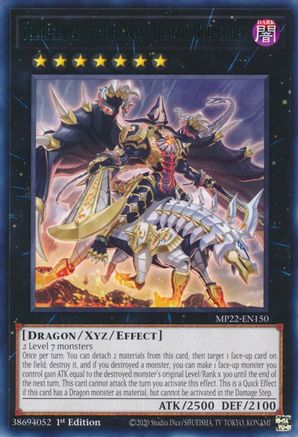 Voloferniges, the Darkest Dragon Doomrider (MP22-EN150) - Rare - 1st Edition - 2022 Tin of the Pharaoh's Gods