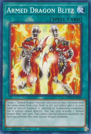Armed Dragon Blitz (MP22-EN030) - Common - 2022 Tin of the Pharaoh's Gods