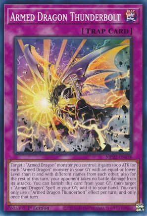 Armed Dragon Thunderbolt (MP22-EN038) - Common - 1st Edition - 2022 Tin of the Pharaoh's Gods