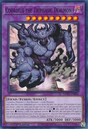 Coordius the Triphasic Dealmon (MP22-EN046) - Common - 2022 Tin of the Pharaoh's Gods