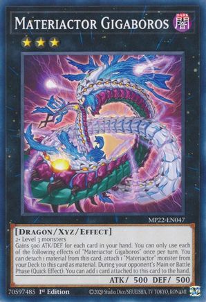 Materiactor Gigaboros (MP22-EN047) - Common - 2022 Tin of the Pharaoh's Gods