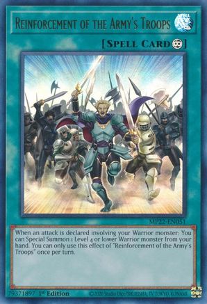 Reinforcement of the Army's Troops (MP22-EN051) - Ultra Rare - 2022 Tin of the Pharaoh's Gods