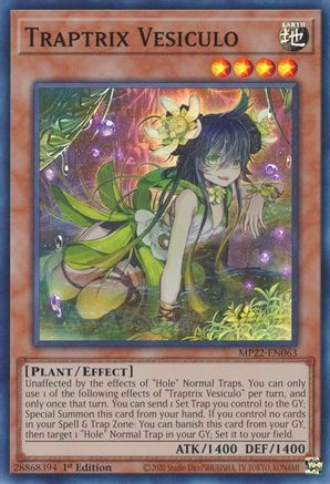 Traptrix Vesiculo (MP22-EN063) - Super Rare - 1st Edition - 2022 Tin of the Pharaoh's Gods