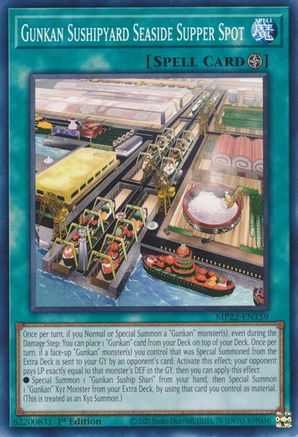Gunkan Sushipyard Seaside Supper Spot (MP22-EN159) - Common - 2022 Tin of the Pharaoh's Gods
