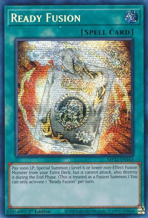 Ready Fusion (MP22-EN163) - Prismatic Secret Rare - 1st Edition - 2022 Tin of the Pharaoh's Gods
