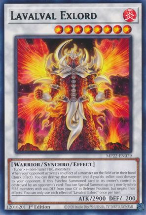 Lavalval Exlord (MP22-EN079) - Rare - 2022 Tin of the Pharaoh's Gods