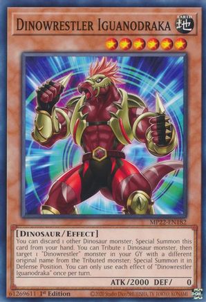 Dinowrestler Iguanodraka (MP22-EN182) - Common - 1st Edition - 2022 Tin of the Pharaoh's Gods