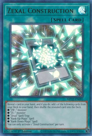 Zexal Construction (MP22-EN091) - Ultra Rare - 2022 Tin of the Pharaoh's Gods
