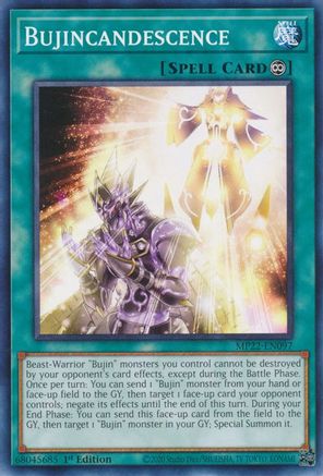 Bujincandescence (MP22-EN097) - Common - 2022 Tin of the Pharaoh's Gods