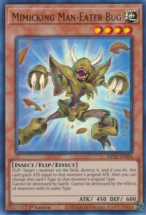 Mimicking Man-Eater Bug (MP22-EN204) - Ultra Rare - 1st Edition - 2022 Tin of the Pharaoh's Gods