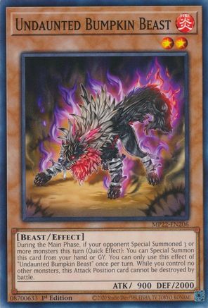 Undaunted Bumpkin Beast (MP22-EN206) - Common - 1st Edition - 2022 Tin of the Pharaoh's Gods