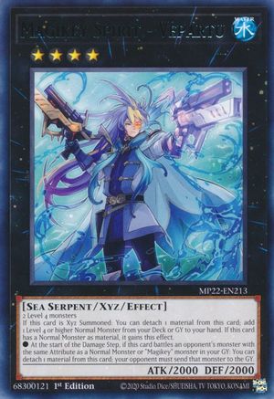 Magikey Spirit - Vepartu (MP22-EN213) - Rare - 1st Edition - 2022 Tin of the Pharaoh's Gods