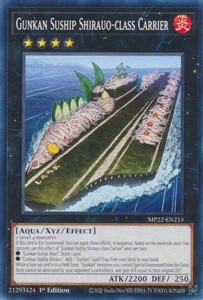 Gunkan Suship Shirauo-class Carrier (MP22-EN215) - Common - 1st Edition - 2022 Tin of the Pharaoh's Gods