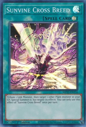 Sunvine Cross Breed (MP22-EN116) - Super Rare - 2022 Tin of the Pharaoh's Gods