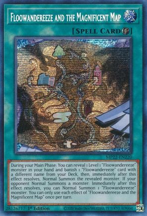 Floowandereeze and the Magnificent Map (MP22-EN220) - Prismatic Secret Rare - 2022 Tin of the Pharaoh's Gods