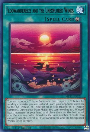 Floowandereeze and the Unexplored Winds (MP22-EN221) - Rare - 2022 Tin of the Pharaoh's Gods