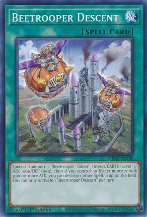 Beetrooper Descent (MP22-EN240) - Common - 2022 Tin of the Pharaoh's Gods