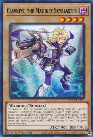 Clavkiys, the Magikey Skyblaster (MP22-EN126) - Rare - 1st Edition - 2022 Tin of the Pharaoh's Gods