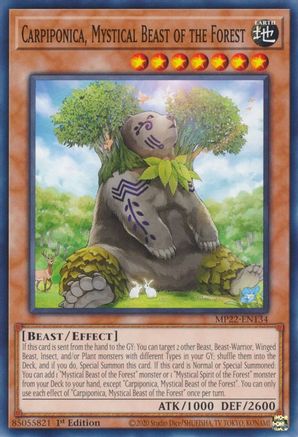 Carpiponica, Mystical Beast of the Forest (MP22-EN134) - Common - 2022 Tin of the Pharaoh's Gods
