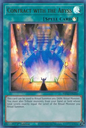 Contract with the Abyss (MP22-EN250) - Ultra Rare - 2022 Tin of the Pharaoh's Gods