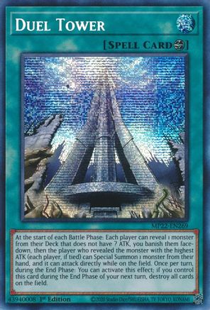 Duel Tower (MP22-EN269) - Prismatic Secret Rare - 1st Edition - 2022 Tin of the Pharaoh's Gods