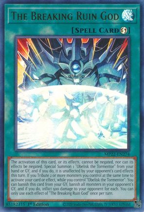 The Breaking Ruin God (MP22-EN274) - Ultra Rare - 2022 Tin of the Pharaoh's Gods
