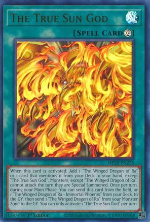 The True Sun God (MP22-EN275) - Ultra Rare - 2022 Tin of the Pharaoh's Gods