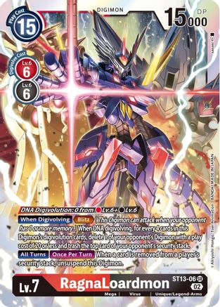 RagnaLoardmon (ST13-06) Foil Super Rare - Starter Deck 13: Ragnaloardmon
