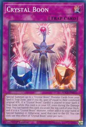 Crystal Boon (SDCB-EN032) - Common - Structure Deck: Legend of the Crystal Beasts