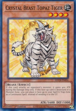 Crystal Beast Topaz Tiger (SDCB-EN004) - Common - Structure Deck: Legend of the Crystal Beasts