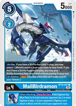 MailBirdramon (BT10-021)  Uncommon - Xros Encounter