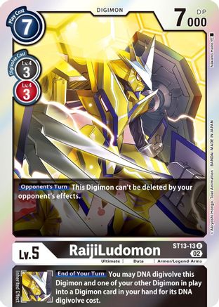 RaijiLudomon (ST13-13) Foil Rare - Starter Deck 13: Ragnaloardmon