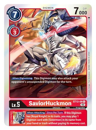 SaviorHuckmon (ST12-08) Foil Rare - Starter Deck 12: Jesmon