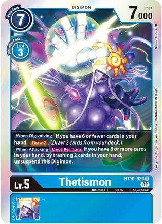 Thetismon (BT10-023) Foil Rare - Xros Encounter