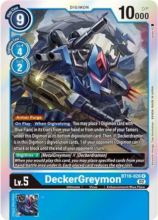 DeckerGreymon (BT10-026) Foil Rare - Xros Encounter