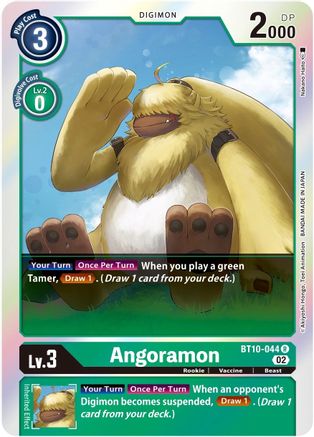 Angoramon (BT10-044) Foil Rare - Xros Encounter