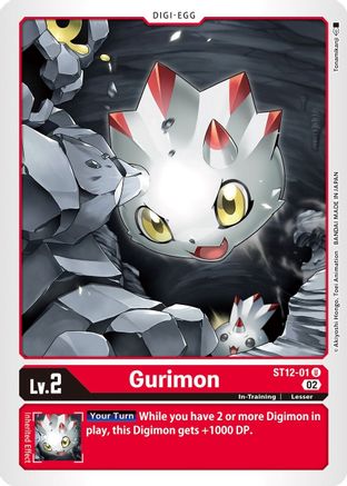 Gurimon (ST12-01)  Uncommon - Starter Deck 12: Jesmon