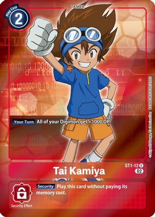Tai Kamiya (Alternate Art) (ST1-12) Foil Rare - Starter Deck 12: Jesmon